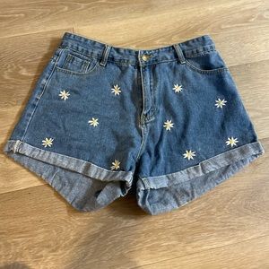 Sunflower High Waisted Jean Shorts